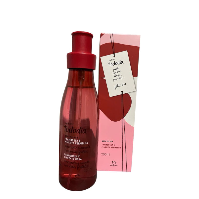 body Splash colônia natura tododia Framboesa e Pimenta Vermelha