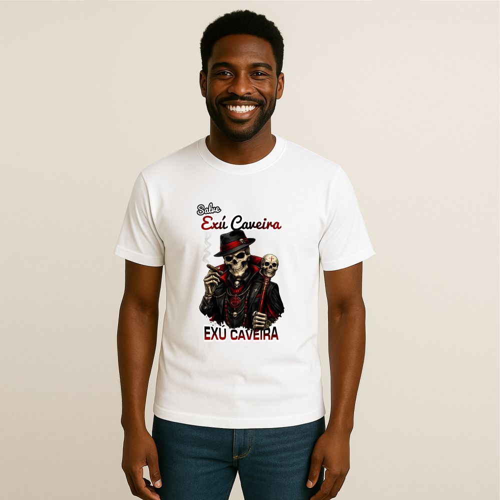 Camiseta Exu Caveira Salve Exu