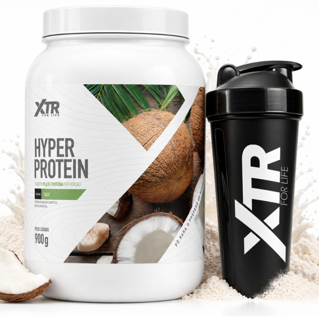Hyper Protein 100% Concentrado e Isolado 900g Sabor Coco Xtr