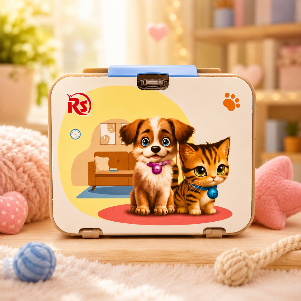 🐶🐱 Pet Surpresa Infantil – Mini Maletinha com Pets Fofinhos para Colecionar