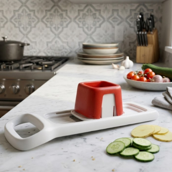 Tupperware - Fatiador Super Chef Mini - Lâmina Bidirecional e Seguro - Speedy Mando