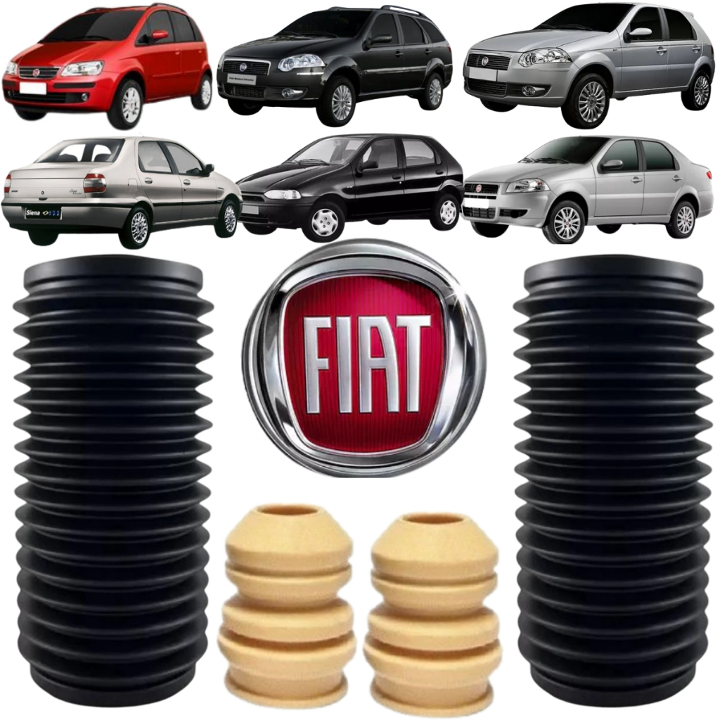 Kit Batente e Coifa Amortecedor Dianteiro Sem Copo Palio 1996 Palio Wekend 1996 Idea 2006 Siena 1997