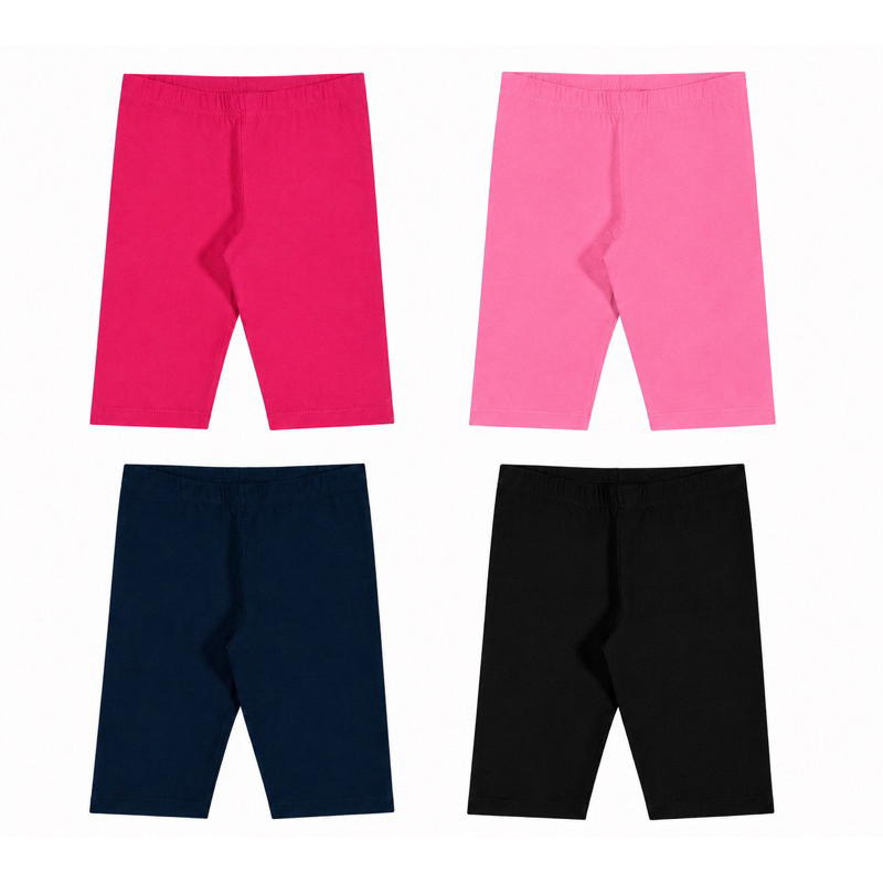 Bermuda Ciclista Infantil Menina- Conforto e Liberdade de Movimento em Cotton 1 ao 12