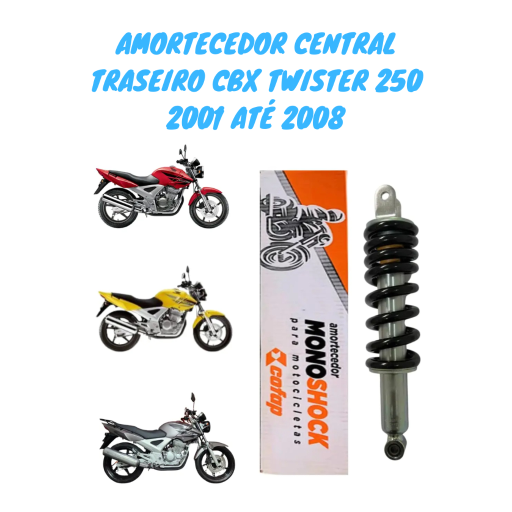 Amortecedor Traseiro Suspensão Central Honda Twister 250 2001-2008 Cofap