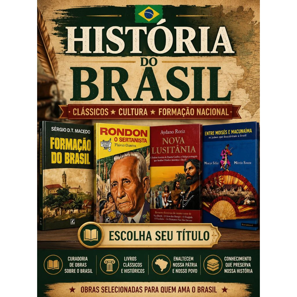 Os Melhores Livros sobre a História do Brasil - Escolha o seu livro!