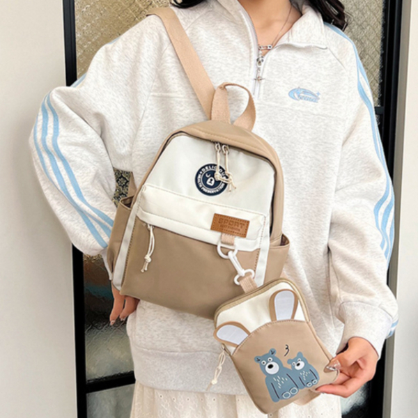 Mochila Coreana Espaçosa Com Design Exclusivo E Sistema De Alívio De Peso Perfeita Para Estudantes