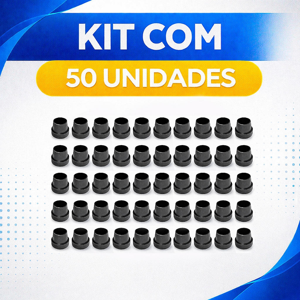 KIT 50 PE SAPATA PARA CAMA ELASTICA JUMP DE 1 POLEGADA EM ABS ANTI-DERRAPANTE MARCA JHD EQUIPAMENTOS