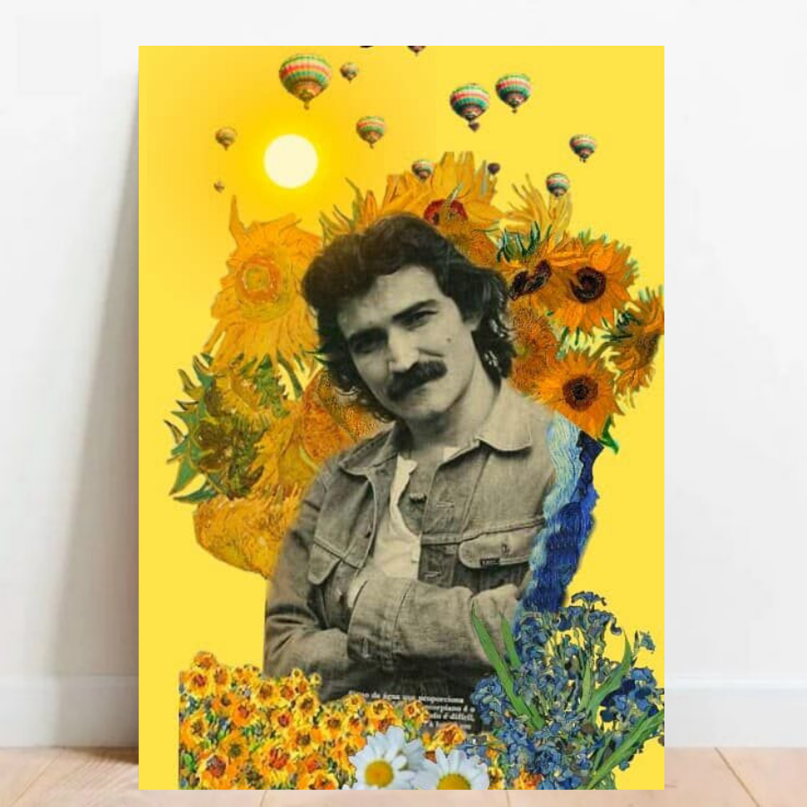 Quadro Placa Decorativa Belchior MPB Rock Musica e decoração ArtemQuadros 01