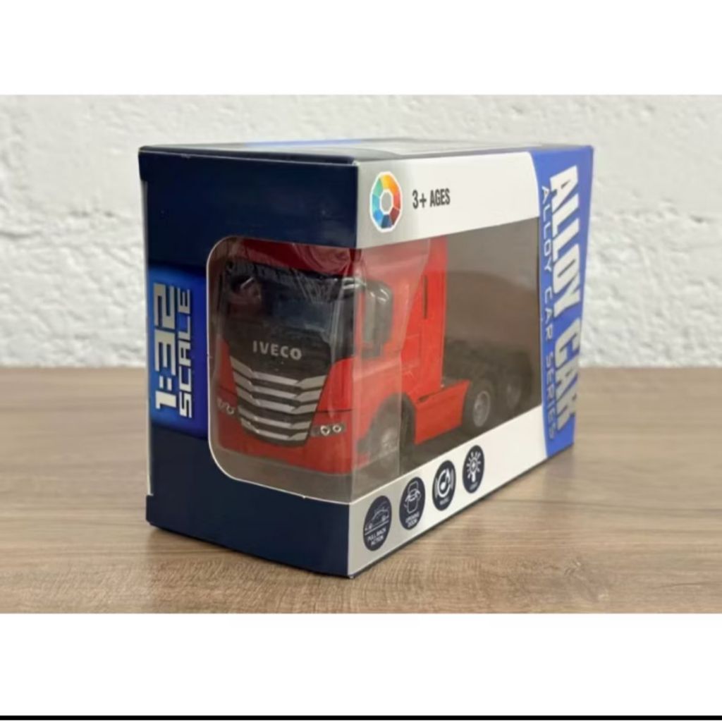 Miniatura Trator em Metal – Alta Qualidade – Colecionável Escala 1:50 Vermelho