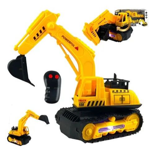 Carrinho De Controle Remoto Trator Truck Brinquedo Crianças Cor Empilhadeira