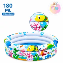 Piscina Infantil 28L - 90 L - 118 L - 180 L Redonda Inflável Àgua
