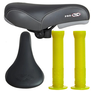 Selim Banco  Brutus + Manoplas Bike Bmx Freestyle Vikingx Gios Hupi Naja Freeride bmx Promoção
