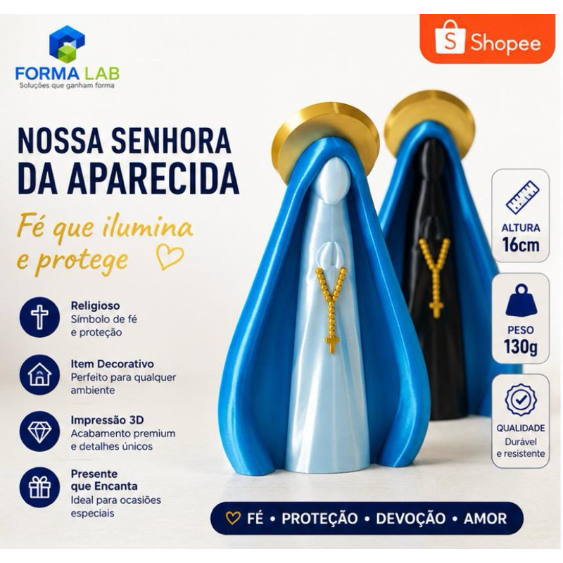 Nossa Senhora Aparecida | Decoração Católica | Presente Católico