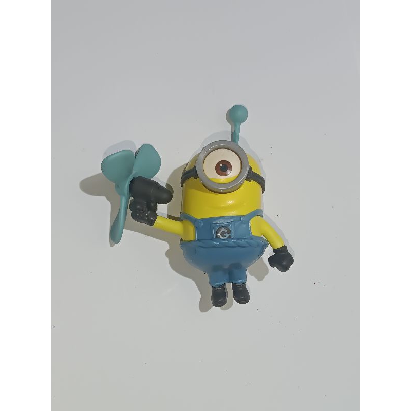 Boneco Minion Stuart Com Hélice Giratória Kinder Ovo 2015 Colecionável