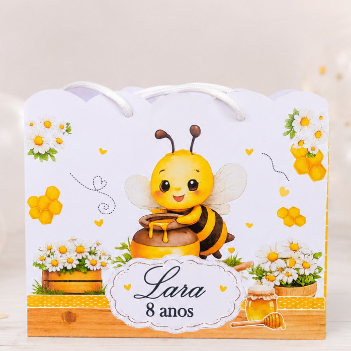 Sacolinha Surpresa Personalizada Abelhinha/Lembrancinha /Aniversário