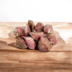 Pedra Rodonita Bruta Natural para Coleção, Cristal, Terapia, Reiki e Decoração e Alta Qualidade