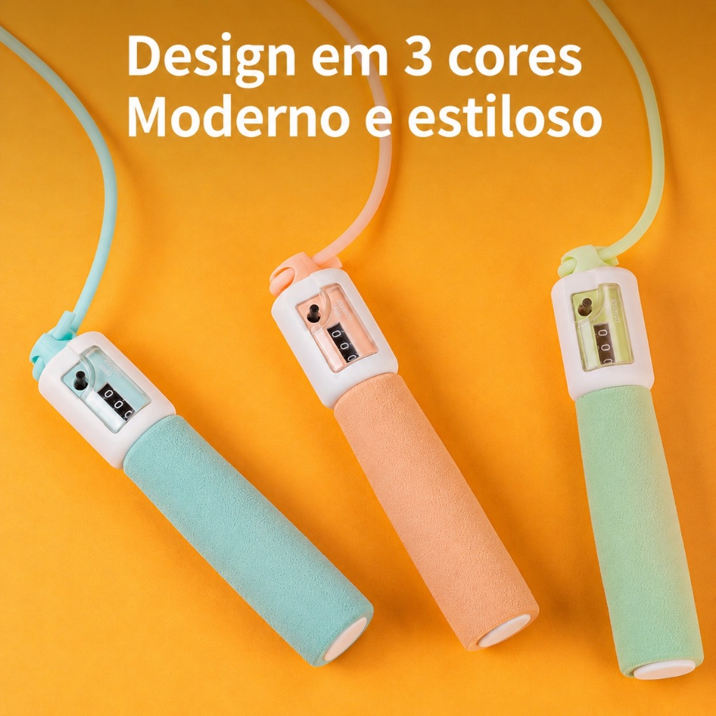 Corda de Pular Fitness Agnite com Contador de Saltos Treino Aeróbico PVC · foto 2