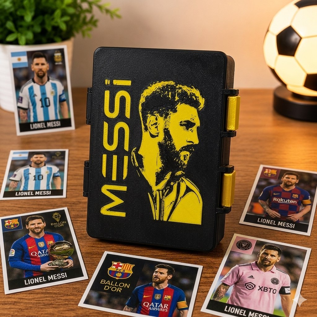 Porta figurinhas copa do mundo 2026 para 450 figurinhas MESSI CR7 NEYMAR