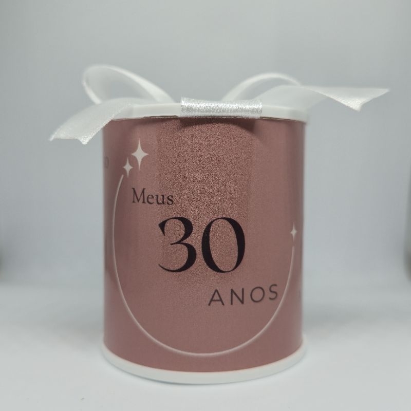 Tubolata Personalizada aniversário 30 anos– Lembrancinha com Nome | Chá de Bebê, Aniversário e Mesversário, casamento