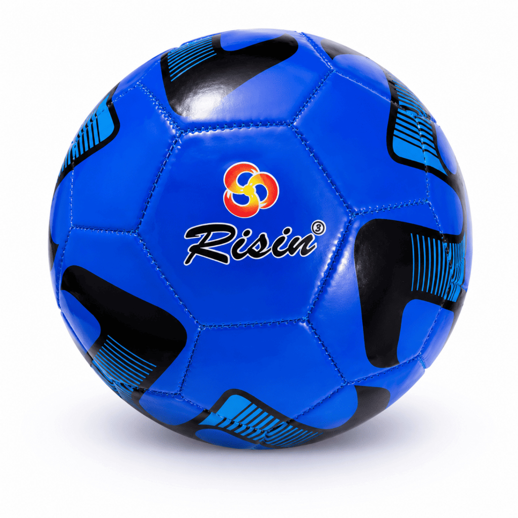 Bola Futebol Campo Tamanho 5 Oficial Azul PVC Premium Resistente Jogos e Treinos