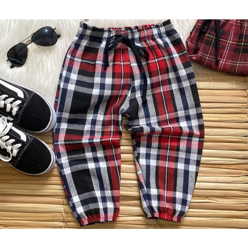 CALÇA  Xadrez Infantil Flanelada Junina/Julina /Agostina.
