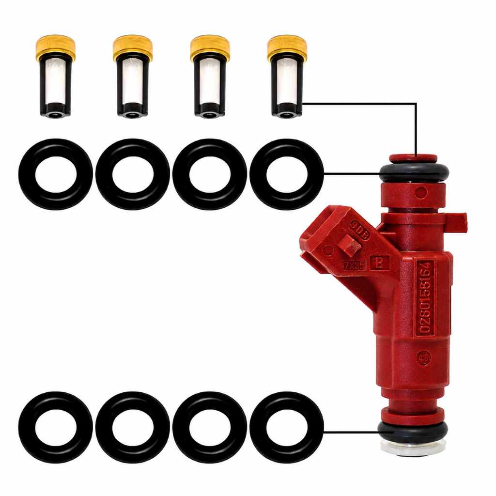 Kit Reparo Bico Injetor Honda Fit 1.4 8v 2003 a 2008 - 0280156164