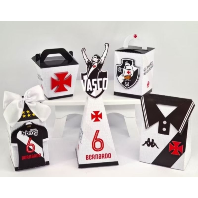 kit lembrancinha personalizada- tema Vasco- pegue e monte