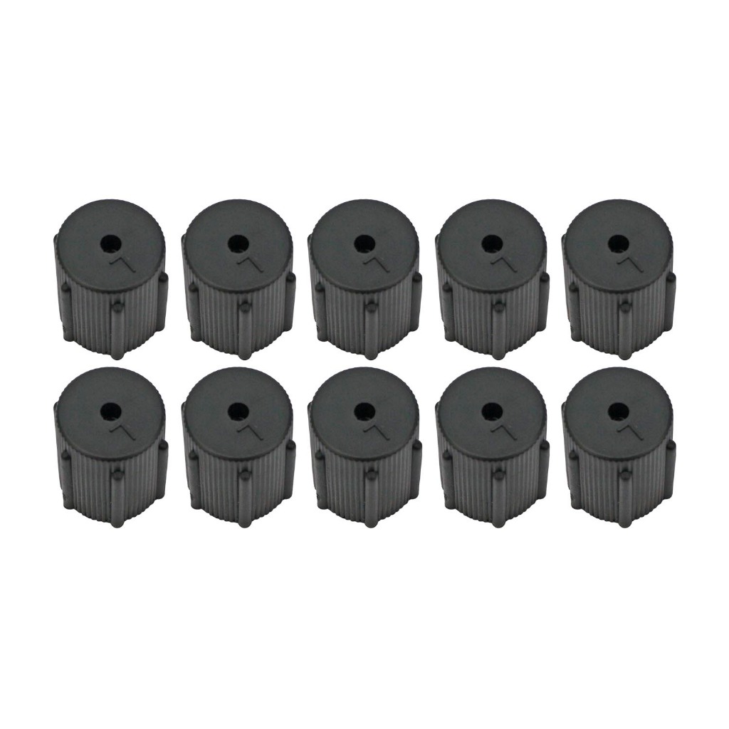 Tampa Plástica Válvula de Serviço Baixa R134a 10mm 10 Pçs