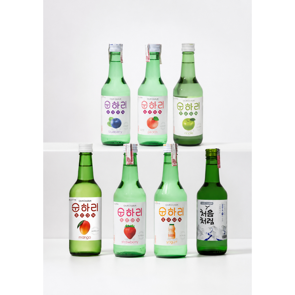 Soju Coreano Lotte Chum Churum 360ml Sabores, Koreia, Kpop