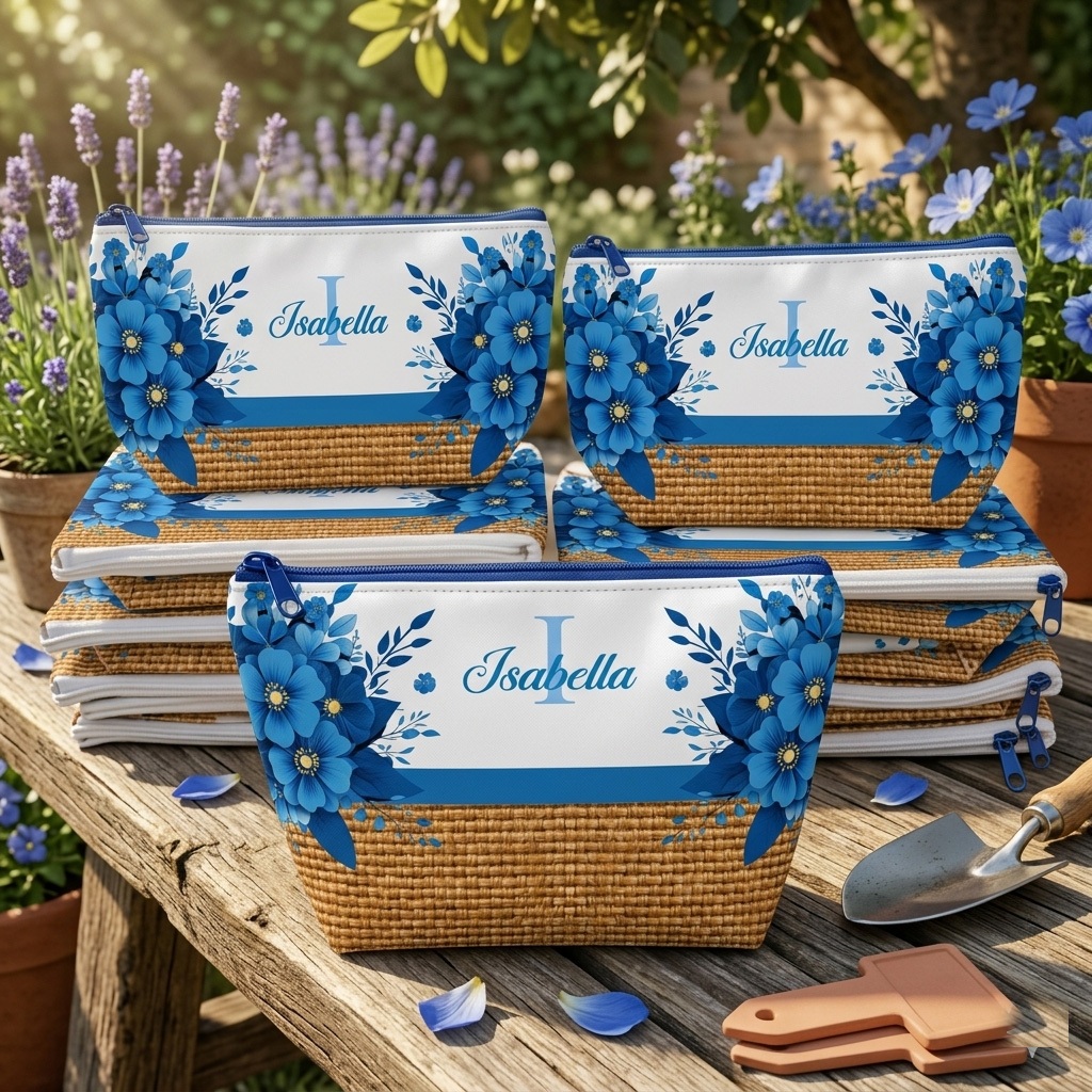 Kit 20 Necessaire Personalizada  com nome Lembrancinha Personalizada Casamento Madrinhas Formatura Logomarca Aniversário