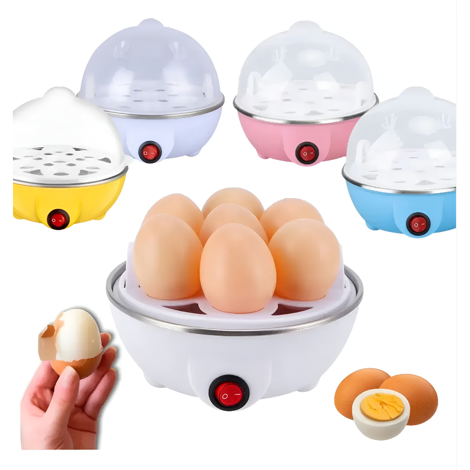 Cozedor De Ovos Portátil Elétrico Cozinha A Vapor 110v/220v Cozedor Aquecedor Portátil 7 Ovos Casa