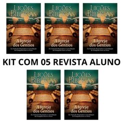 KIT COM 05 Revista Lições Bíblica Adulto Aluno 3º Trimestre 2026