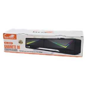 Caixa Som Gabinete De Computador Pc \ Notbook Usb Gmaer Led! Preto 5v