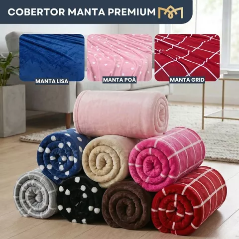 Cobertor Manta Casal 2,20X1,80 Microfibra Soft Lisa Antialérgica Coberta Macia Quentinha Inverno