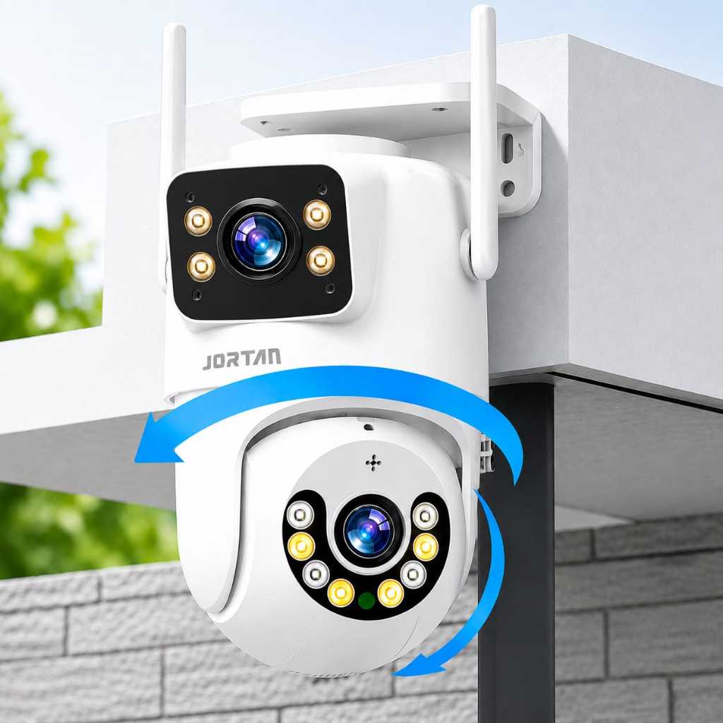 Câmera De Segurança a Prova de água Lente Dupla APP ICSEE IP66 Camera IP WiFi 360