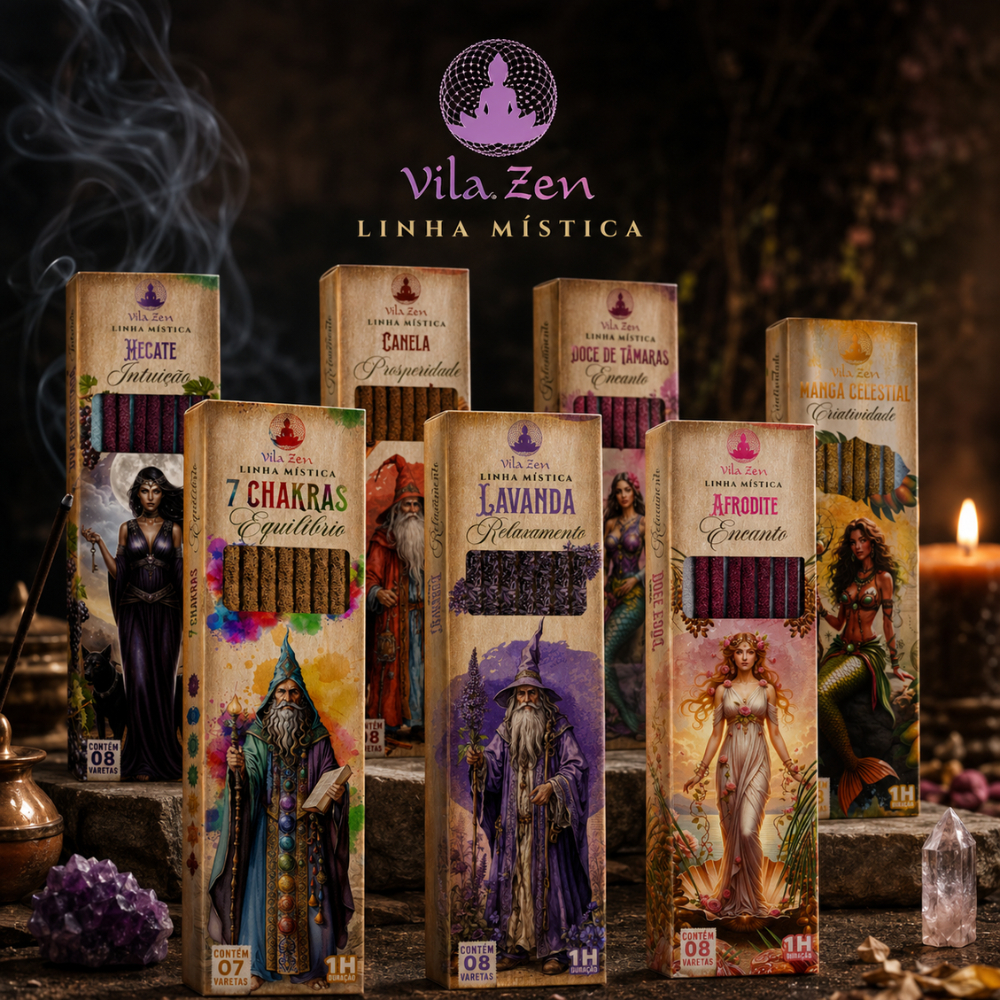 Imagem Incenso Vila Zen - Linha Mística - 100% Natural