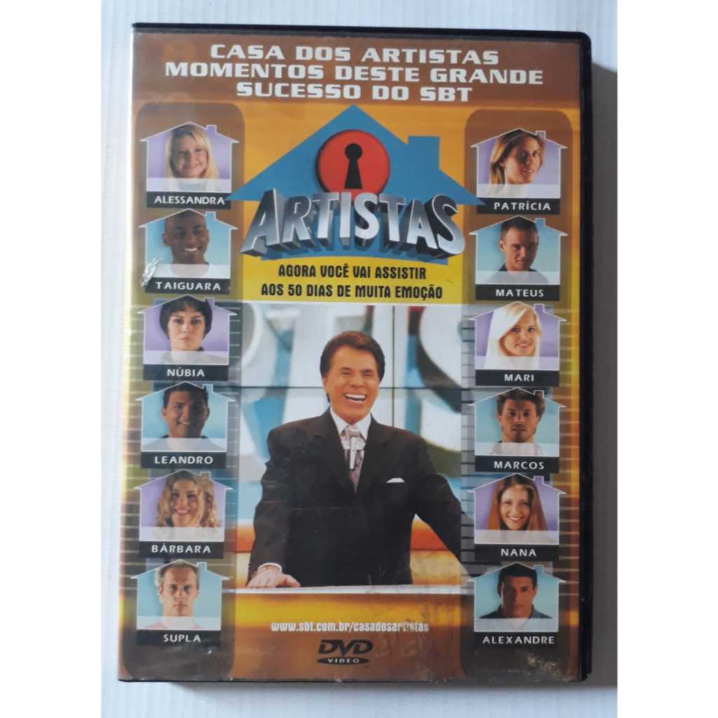Dvd Casa dos Artistas - Momentos Deste Grande Sucesso do SBT - Silvio Santos - Original Usado - Leia o Anúncio