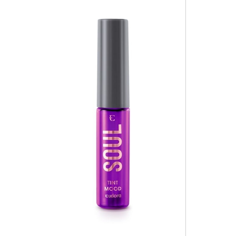 EUDORA Soul Tint Mood Batom líquido uva relax tecnologia Mood Efeito Tint Natural boca + bochecha 5,5ml