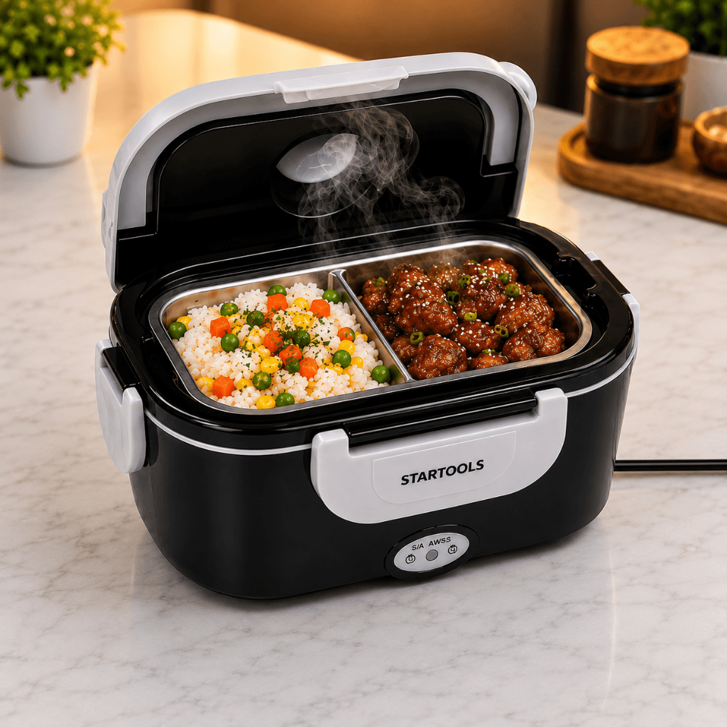 ❤️Marmiteira Elétrica Bivolt Térmica 1,5 L Potência 60W Portátil Aquecedor Alimentos Trabalho Faculdade Escritório 🎁