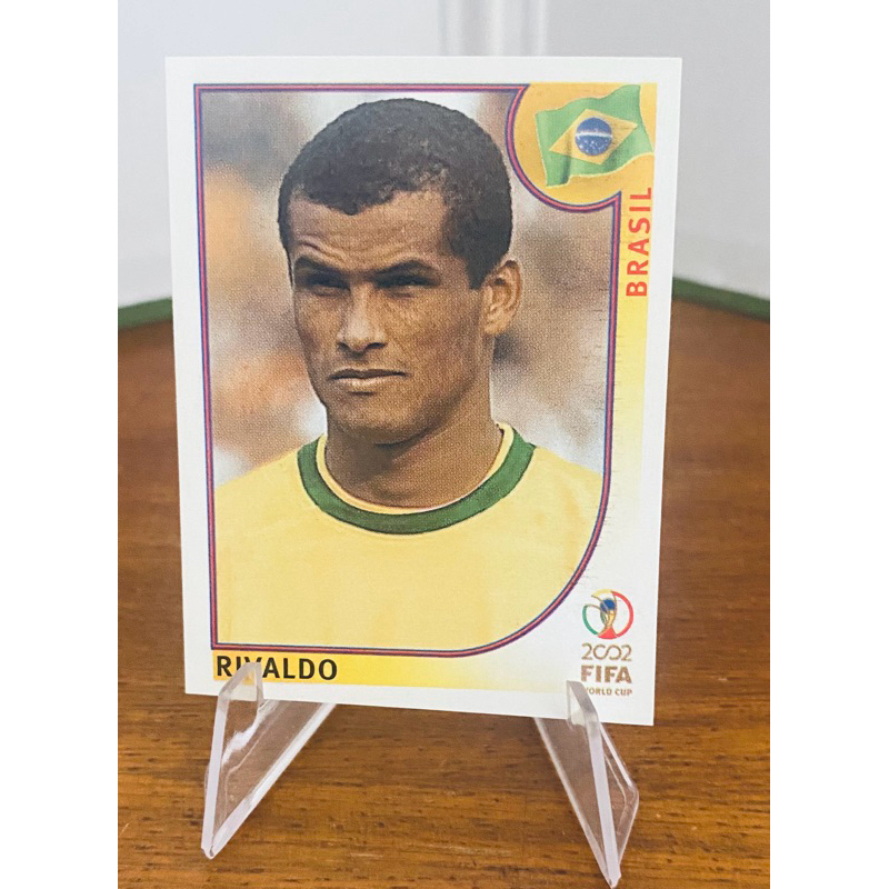 Copa 2002 - Rivaldo - Brasil - Figurinha #183 - Panini Itália