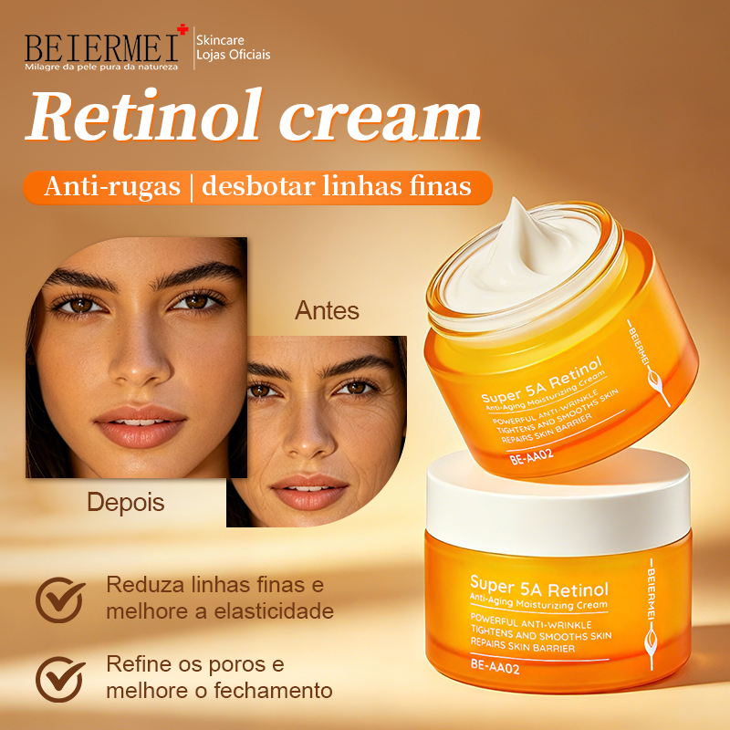 Imagem BEIERMEI creme Hidratante Facial Anti-Aging Retinol Wrinkle 30g/10.1FL Hidratante, nutritivo, hidratante e reafirmante