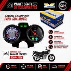 Painel Digital Led Yamaha Ybr 125 2000 2001 2002 2003 2004 2005 2006 2007 2008 Original Condor