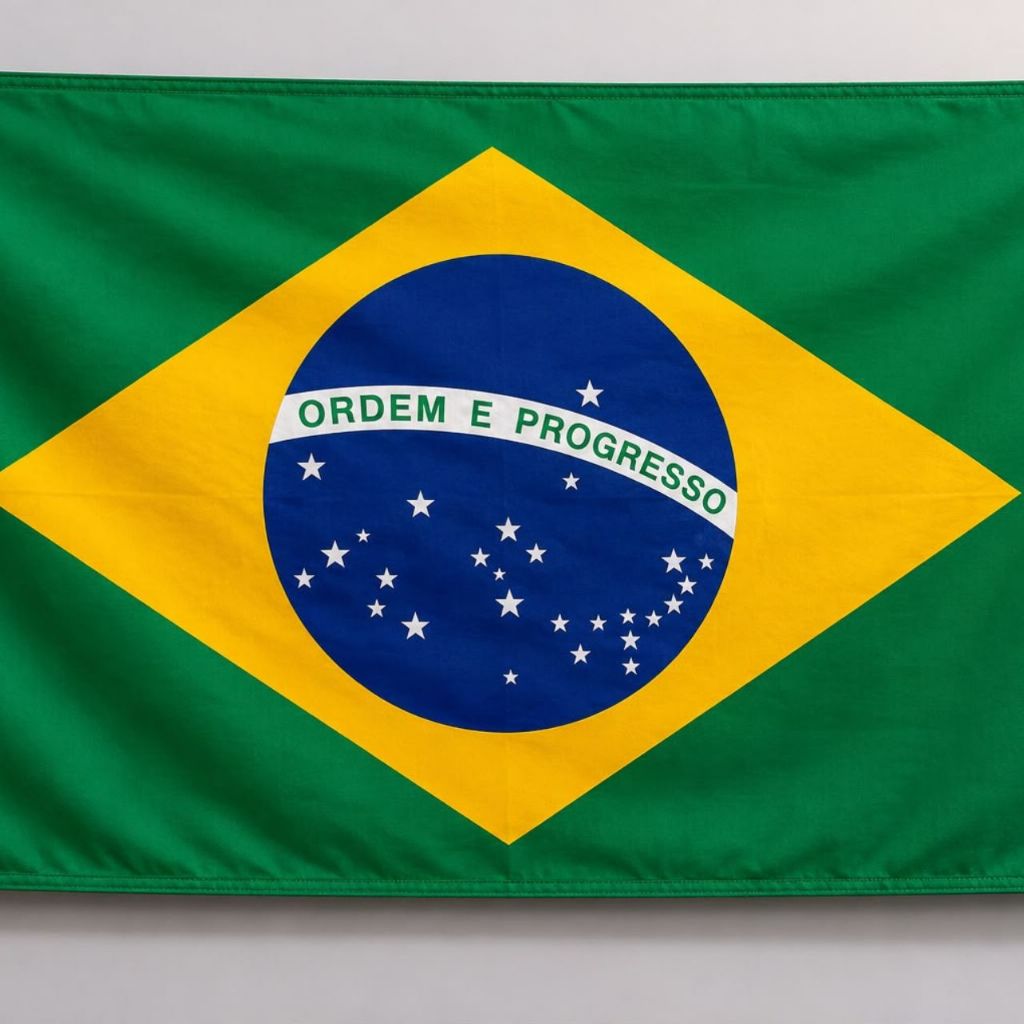 Bandeira Do Brasil Copa Do Mundo 2026 165 x 95 Malha Estampada