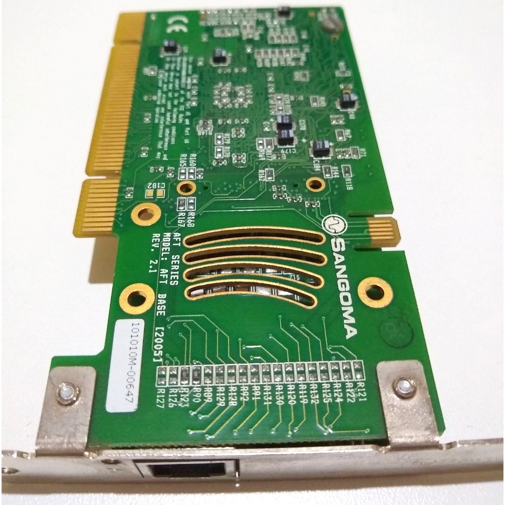 Placa De Telefonia Digital Sangoma AFT A102 Dual E1 T1 PCI