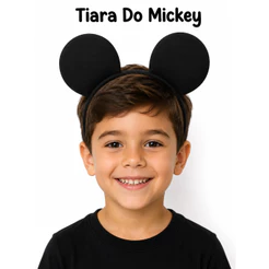 Tiara Do Mickey Festas Aniversários Fantasias Unissex Mundo De Festas