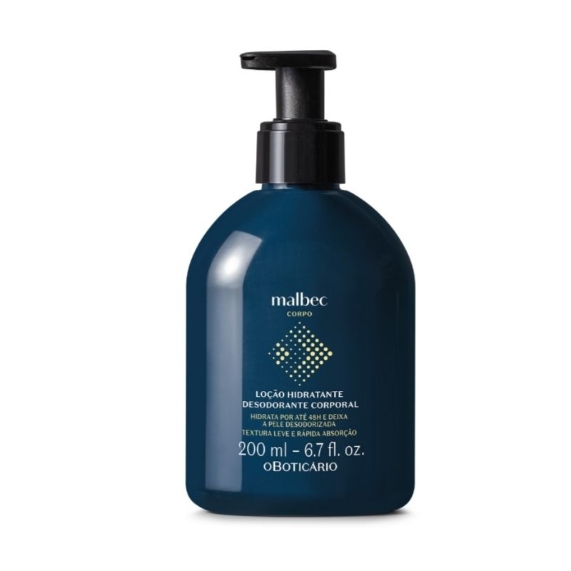 Hidratante corporal Malbec club masculino 200 ml