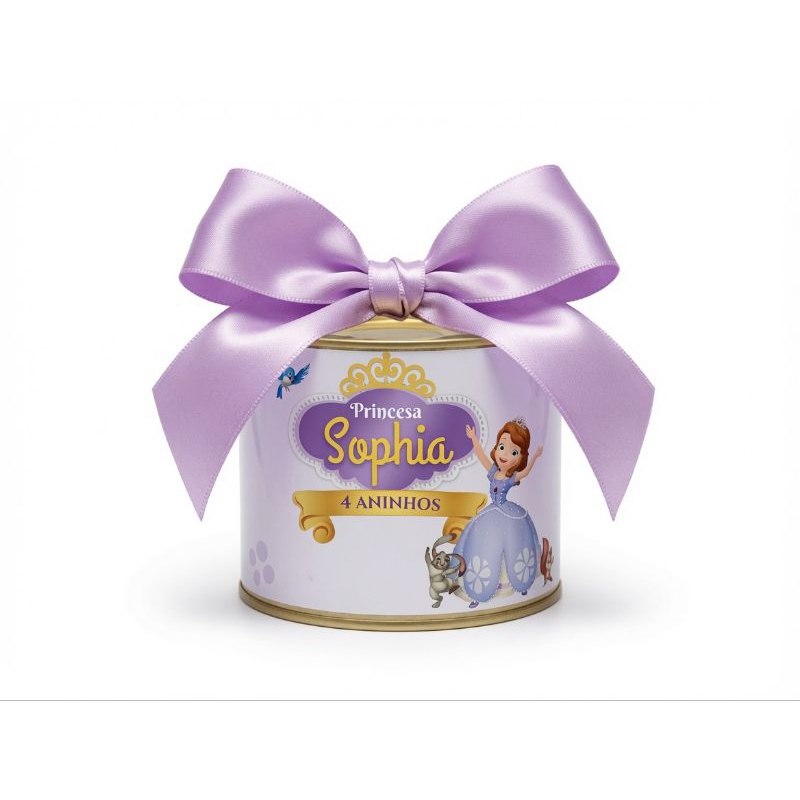 Tubolata Personalizada Princesa Sophia 5x6/Lembrancinha/ Aniversário Luxo.