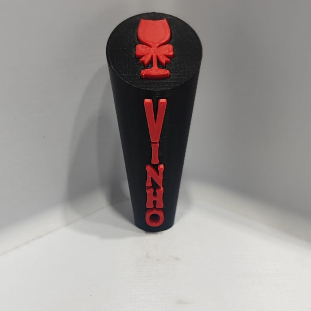 Puxador de Chope Vinho Personalizado – Tap Handle para Cervejaria, Bar e Eventos