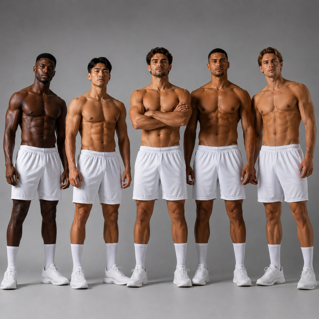 Kit 5 Calções Masculinos Futebol Esportivos – Ideal para Jogo e Treino RUN TRAINING Bermuda/Short