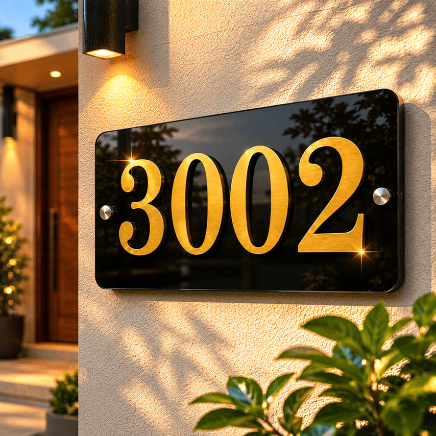 Placa de Endereço Residencial Personalizado Para Casa, Fachadas Em Acrilico